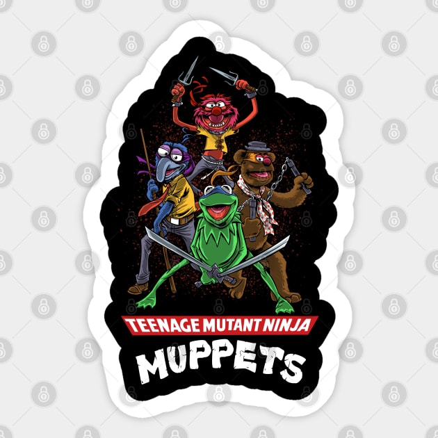 Teenage Mutant Ninja Muppets Sticker by Zascanauta